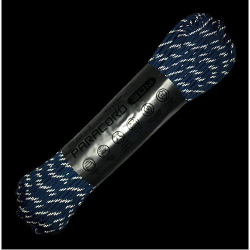 Паракорд 550 CORD nylon 30м световозвращающий (blue)