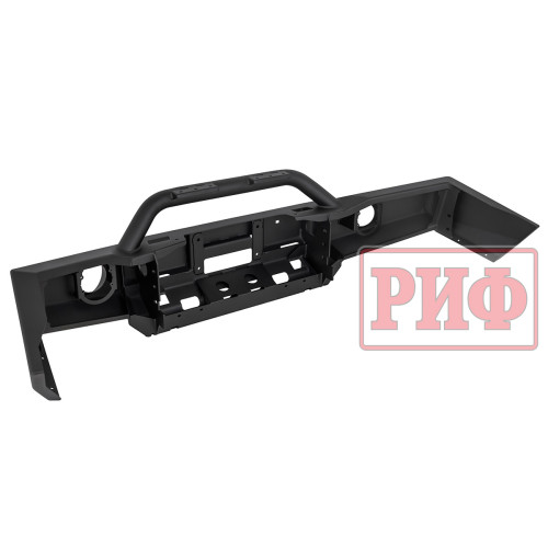 Бампер РИФ силовой передний JAC T6, SOLLERS ST6 под штатные фары, с центральной защитной дугой, стандарт