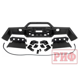 Бампер РИФ силовой передний JAC T6, SOLLERS ST6 под штатные фары, с центральной защитной дугой, стандарт