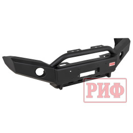 Бампер РИФ силовой передний JAC T6, SOLLERS ST6 под штатные фары, с центральной защитной дугой, стандарт
