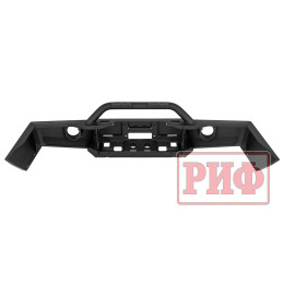 Бампер РИФ силовой передний JAC T6, SOLLERS ST6 под штатные фары, с центральной защитной дугой, стандарт