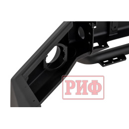 Бампер РИФ силовой передний JAC T6, SOLLERS ST6 под штатные фары, с центральной защитной дугой, стандарт