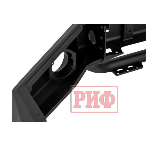 Бампер РИФ силовой передний JAC T6, SOLLERS ST6 под штатные фары, с центральной защитной дугой, стандарт