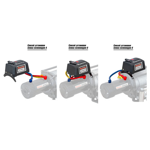 Лебёдка автомобильная электрическая 12V Runva 9500 lbs 4350 кг высокоскоростная, влагозащищенная, синтетический трос