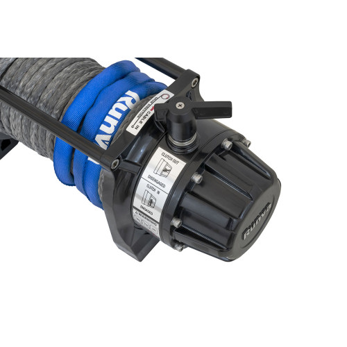 Лебёдка автомобильная электрическая 12V Runva 9500 lbs 4350 кг высокоскоростная, влагозащищенная, синтетический трос