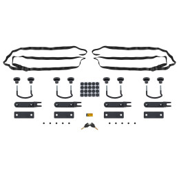 Бокс автомобильный на крышу Pentair PYTHON 400L черный глянец, двусторонний