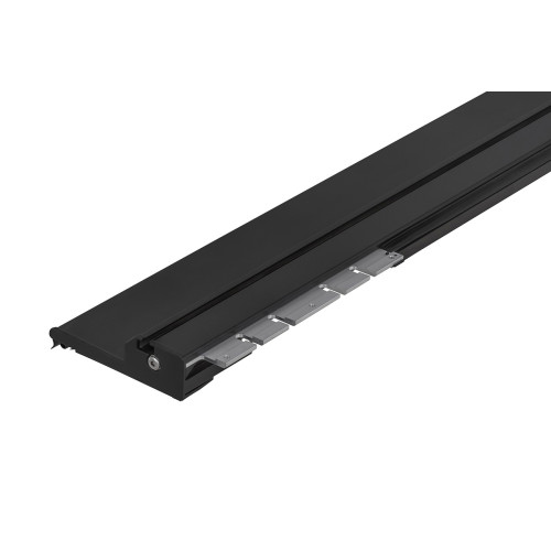 Крышка кузова РИФ для Toyota Hilux 2015+, роллета раздвижная, алюминиевая, черная