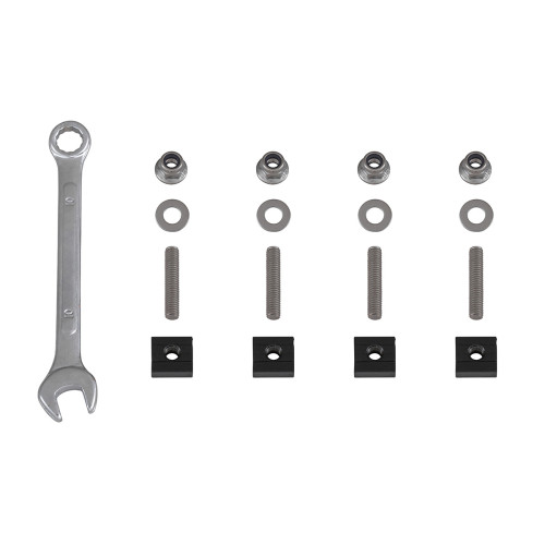 Крышка кузова РИФ для Toyota Hilux 2015+, роллета раздвижная, алюминиевая, черная