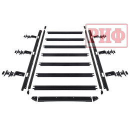 Багажник экспедиционный (платформа) алюминиевый РИФ 1350x1690 мм для Jeep Wrangler JL 2018+ (с крепежом)