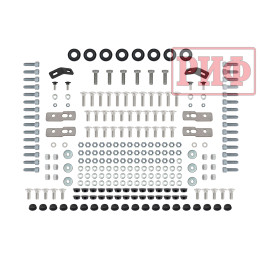 Багажник экспедиционный (платформа) алюминиевый РИФ 1350x1690 мм для Jeep Wrangler JL 2018+ (с крепежом)