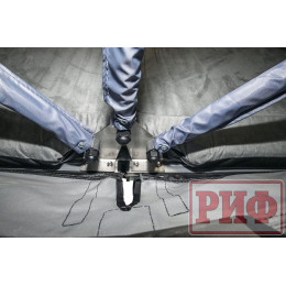 Палатка на крышу автомобиля РИФ Soft RT02-120, тент серый, 400 гр., 120х240х115