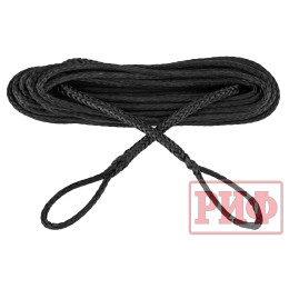 Удлинитель троса лебёдки РИФ 6 мм/15 м черный (синтетический)