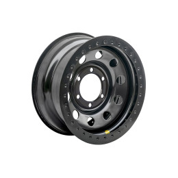 Диск усиленный стальной черный 6x139,7 8xR16 d110 ET-19 с бедлоком (оранжевый)