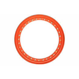 Диск усиленный стальной черный 6x139,7 8xR16 d110 ET-19 с бедлоком (оранжевый)