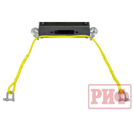 Лебёдка переносная РИФ 5000S c площадкой и проводами (в сборе), стальной трос