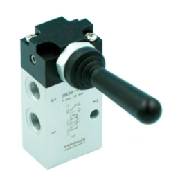 Тумблер распределительный c ручным управлением 3/2-1/8