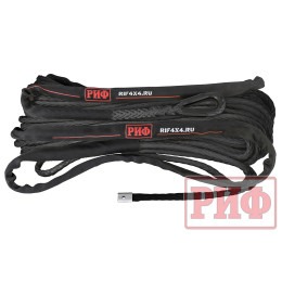 Трос для лебёдки синтетический РИФ 10 мм/26 м, черный