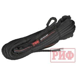 Трос для лебёдки синтетический РИФ 10 мм/26 м, черный
