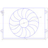 Вентилятор радиатора РИФ электрический для УАЗ