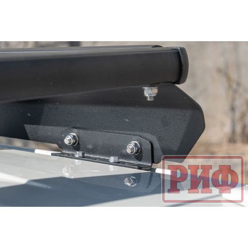 Багажник экспедиционный (платформа) алюминиевый РИФ 1150x2080 мм для Mitsubishi Pajero IV (с крепежом)