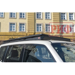 Багажник экспедиционный (платформа) алюминиевый РИФ 1150x2080 мм для Mitsubishi Pajero IV (с крепежом)
