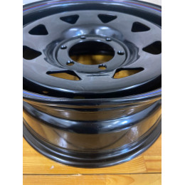 Диск усиленный Тойота Ниссан стальной черный 6x139,7 7xR16 d110 ET+30 (треуг. мелкий)(уценка)