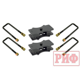 Комплект РИФ стремянок и проставок для лифта рессор на 30 мм Toyota Hilux 2004+, Nissan Navara D40, Mitsubishi L200 2015+, Toyota Tundra 2007+, Isuzu D-Max