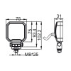 Фара водительского света РИФ 25W LED