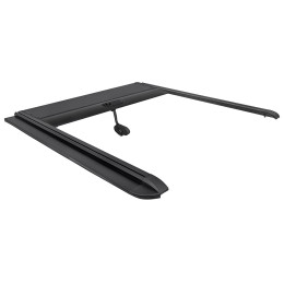 Крышка кузова РИФ для Great Wall Poer, роллета раздвижная, алюминиевая, черная