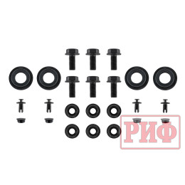 Бампер РИФ силовой задний JAC T8, SOLLERS ST8 с квадратом под фаркоп и фонарями