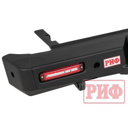 Бампер РИФ силовой задний JAC T8, SOLLERS ST8 с квадратом под фаркоп и фонарями