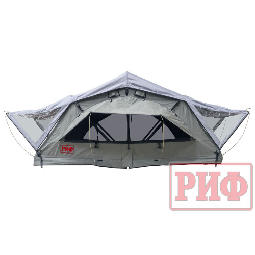 Палатка на крышу автомобиля РИФ Soft RT01-160, тент серый, 400 гр., 160х120х30 см,