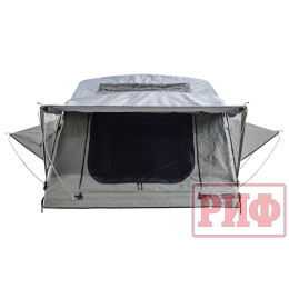 Палатка на крышу автомобиля РИФ Soft RT01-160, тент серый, 400 гр., 160х120х30 см,