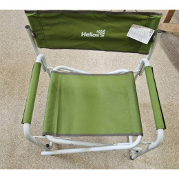 Кресло директорское HELIOS с поворотной спинкой (серый/зеленый), 62х52х47 см, дл 120 кг. (уценка)