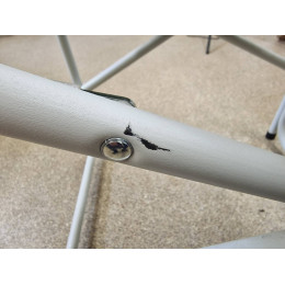 Кресло директорское HELIOS с поворотной спинкой (серый/зеленый), 62х52х47 см, дл 120 кг. (уценка)