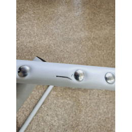 Кресло директорское HELIOS с поворотной спинкой (серый/зеленый), 62х52х47 см, дл 120 кг. (уценка)