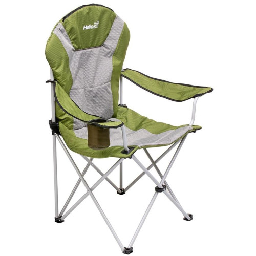 Кресло складное HELIOS зеленый/темно-зеленый ромб, до 100 кг