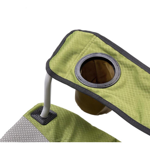 Кресло складное HELIOS зеленый/темно-зеленый ромб, до 100 кг