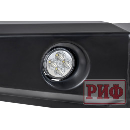 Бампер РИФ силовой передний УАЗ Патриот 2005+ с доп. фарами, без защитной дуги