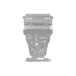 Защита Falcon радиатора, картера, РК, КПП для Land Cruiser Prado 150, бензин, с КДСС, алюминий, 8 мм