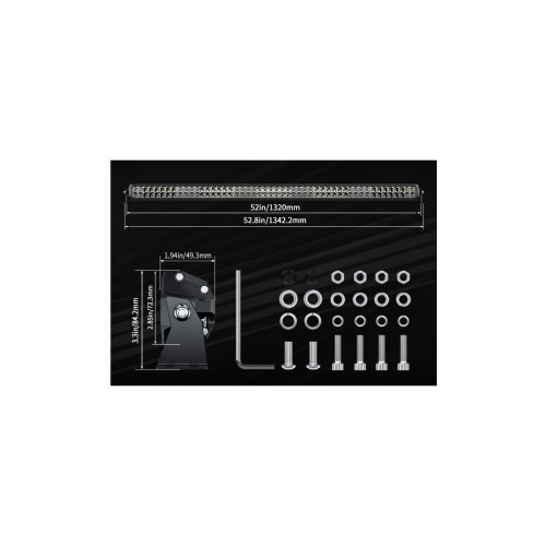 Светодиодная фара комбинированного света AURORA 1270 мм 500W LED