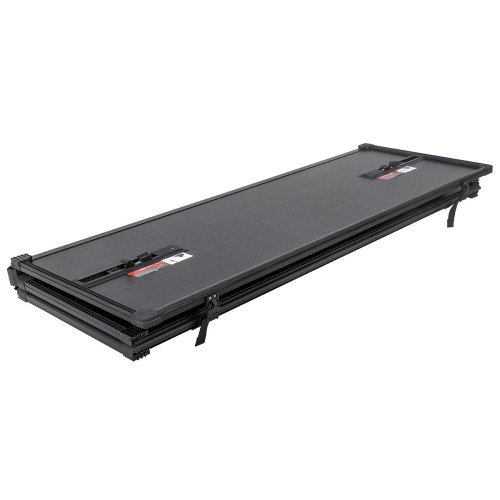 Крышка кузова РИФ для Toyota Tundra 2022+, трёхсекционная, алюминиевая, черная (5,8 ft)