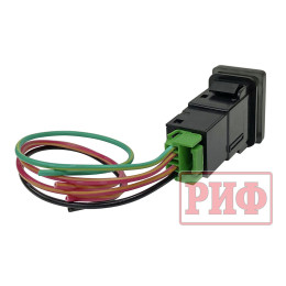 Кнопка ВКЛ/ВЫКЛ, голубой, FRONT LIGHTS TOYOTA 32x22