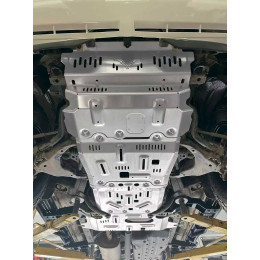 Защита Falcon радиатора, картера, РК, КПП для Toyota Land Cruiser 150 (дизель 2.8T VX, KDSS), алюминий, 8 мм