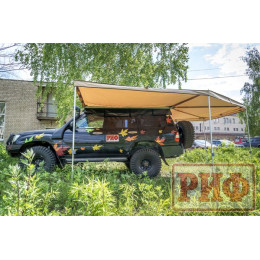 Маркиза автомобильная РИФ комбинированная (прямоугольная с веерной частью) 2,0х2,5 м (левая)