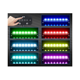 Светодиодная фара комбинированного света AURORA 1270 мм 620W LED (серия RGB)