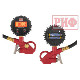 Пистолет для подкачки колес с электронным манометром РИФ от 0,3 до 7 атм.