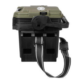 Ящик форелевый NISUS 30x21.5x25 см, черный с зеленым