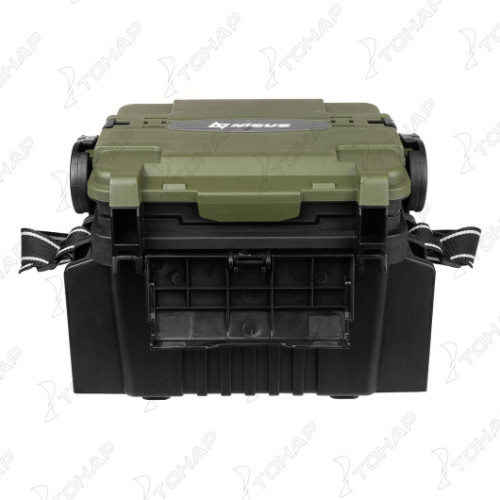 Ящик форелевый NISUS 30x21.5x25 см, черный с зеленым