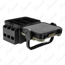 Ящик форелевый NISUS 30x21.5x25 см, черный с зеленым